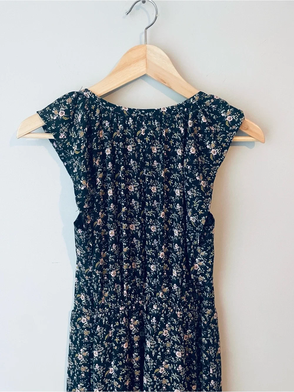 J. Crew Black Floral Dress